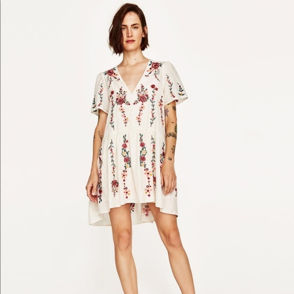 Zara Embroidered Dress - Picture 2 of 7